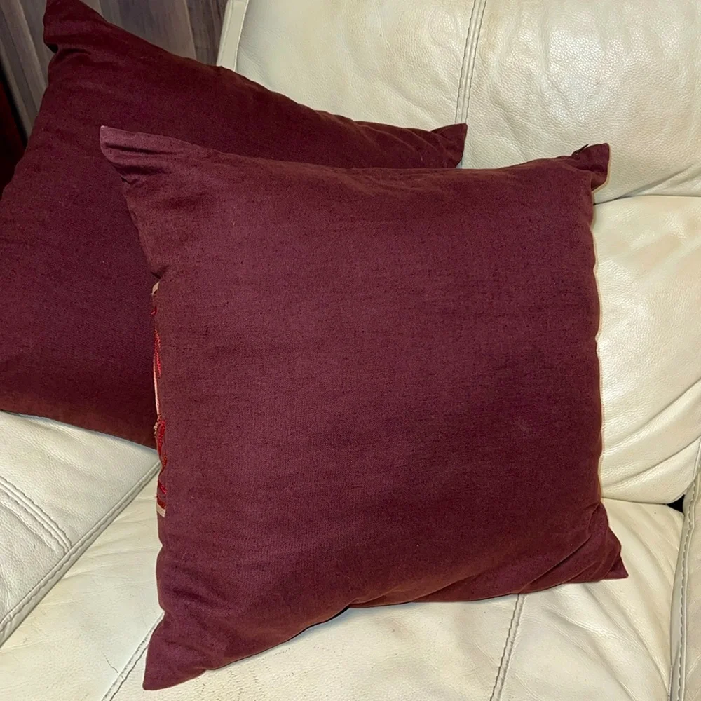 West Elm | 20” embroidered pillow cases - set of 2